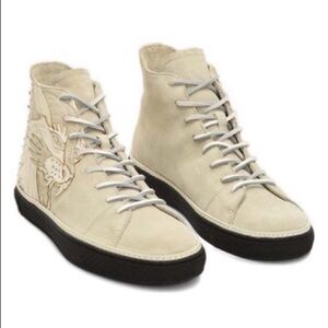 Frye Gates High Tiger Tattoo Fashion Sneaker